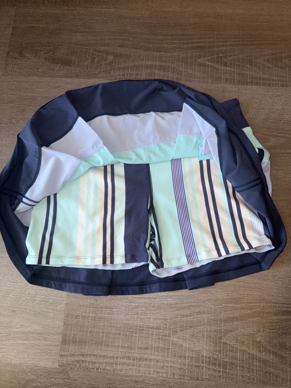 Lululemon Pace Rival Skirt Aquamarine Cool Breeze Cadet Blue 8 - Picture 8 of 8